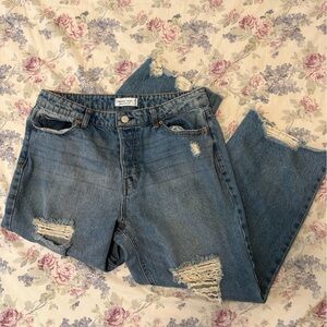 Vanilla Star Light Blue Distressed Boyfriend Jeans